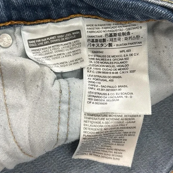 Levi's Blue Denim Jeans Relaxed Fit 42x30 Men's - Picture 4 of 7